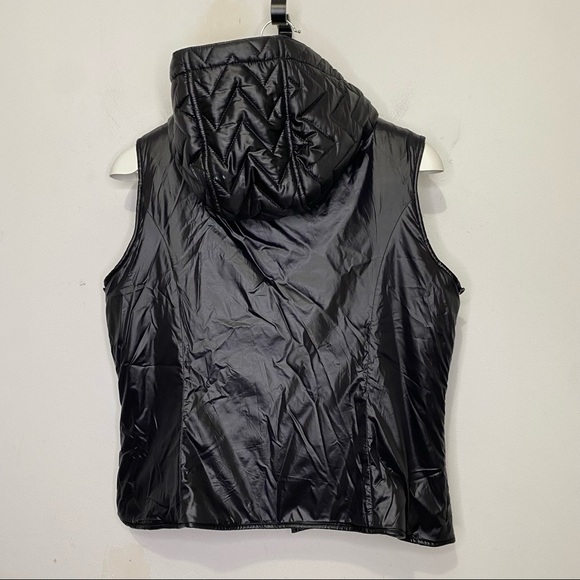 Dawn Levy Sly II Chevron Puffer Hooded Vest Size medium - Picture 8 of 16